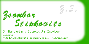 zsombor stipkovits business card